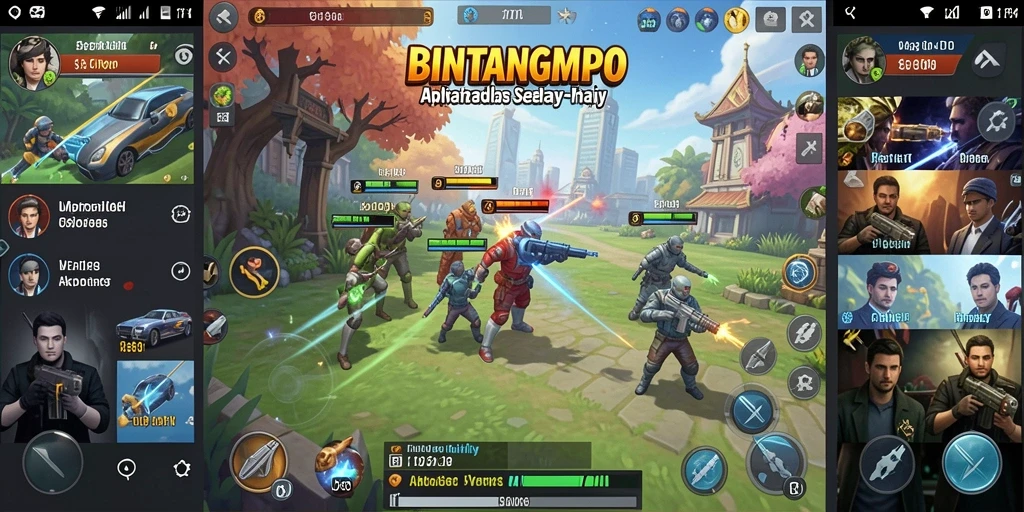 Tampilan antarmuka utama BINTANGMPO dengan fitur-fitur Utility.