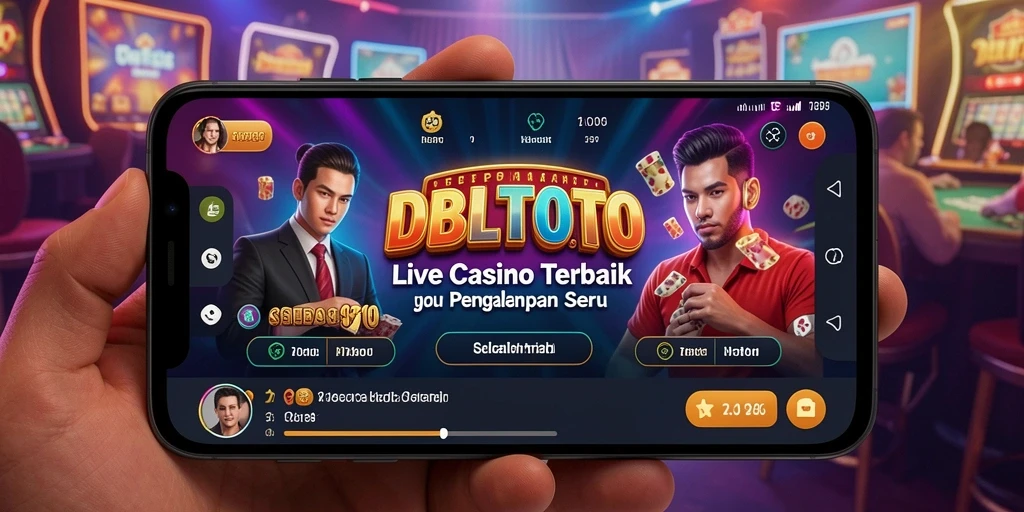 Tampilan screenshot gameplay Live Casino DBLTOTO yang mendebarkan.