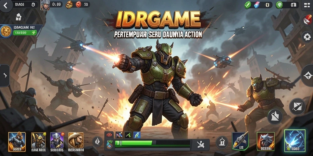 Screenshot IDRGAME menampilkan karakter sedang bertarung dalam aksi seru.