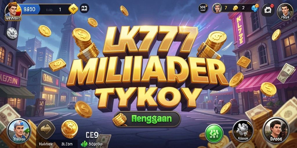 Tangkapan layar utama LK777 menampilkan gameplay Tycoon yang seru dan interaktif.