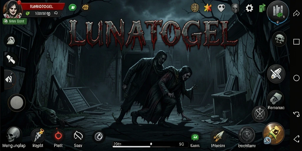 Screenshot menampilkan momen menegangkan dalam gameplay LUNATOGEL.