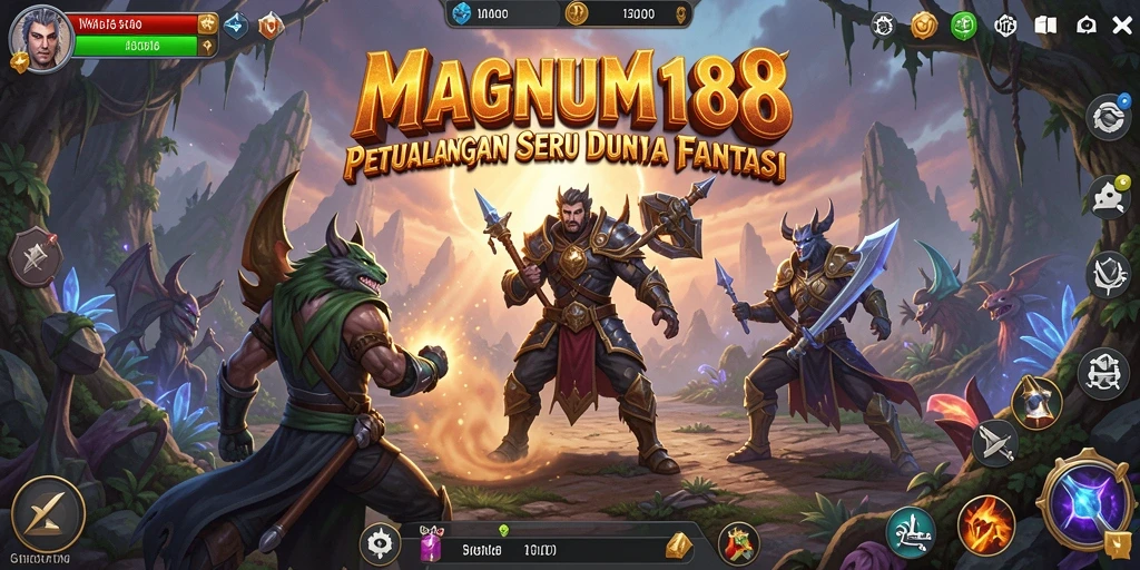 Screenshot gameplay MAGNUM188 menampilkan aksi petualangan yang mendebarkan.