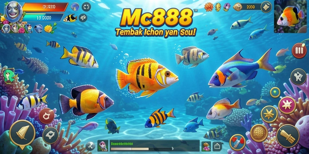 Screenshot gameplay Tembak Ikan di MC888.