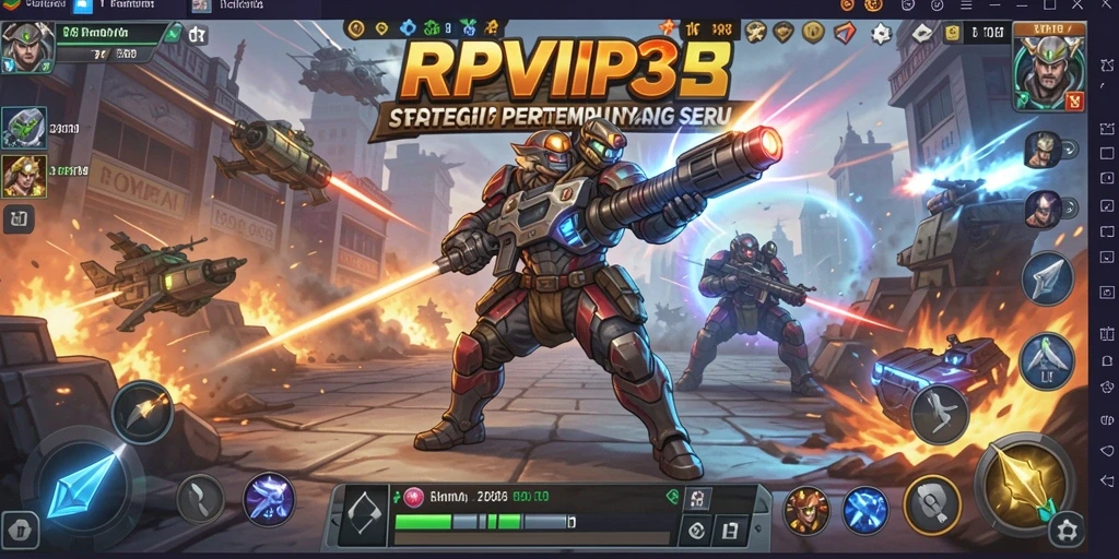 Tangkapan layar yang menunjukkan aksi pertempuran di RPVIP3.