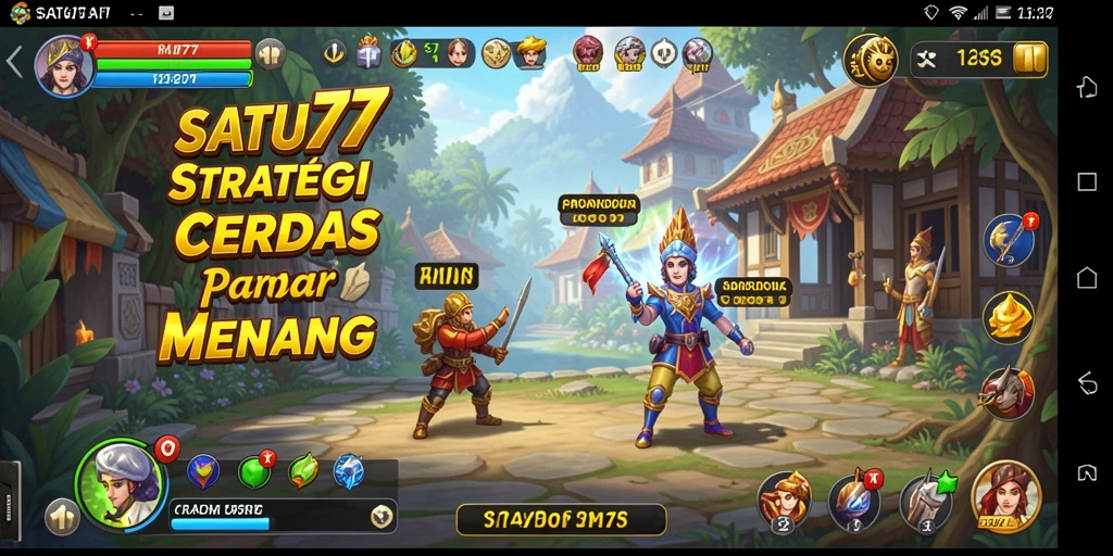 Tampilan aksi seru dalam gameplay SATU77 yang penuh strategi.